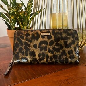 kate spade cheetah print wallet